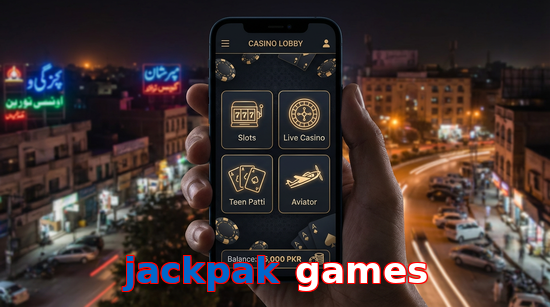 Main screen of Jackpak Games app page for PK players