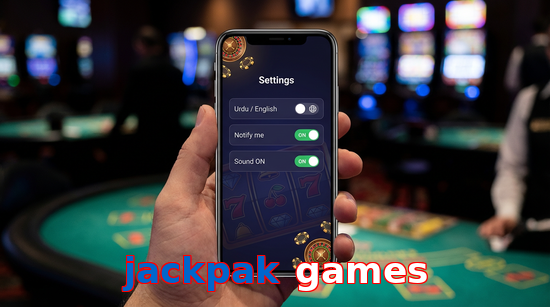 Game list for Jackpak Games app section