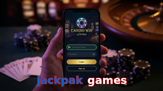 Main screen of Jackpak Games login page for PK players